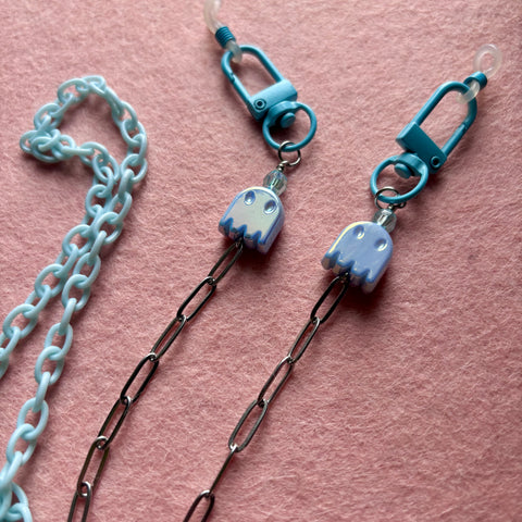 "Shiny Ghost" Mask/Glasses Chain