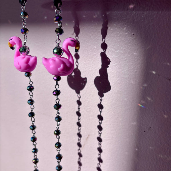 "Fancy Flamingo" Mask/Glasses Chain