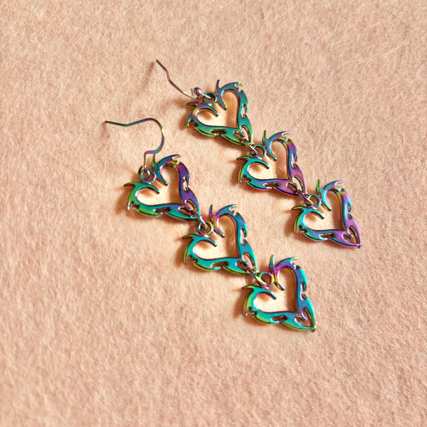 "Triple Thorn" Earrings