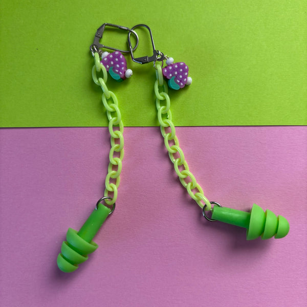 "Great Grapes" Earplug Earrings