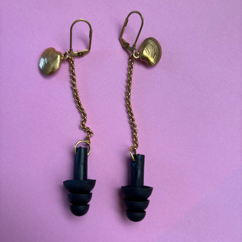 "Shell Ya" Earplug Earrings