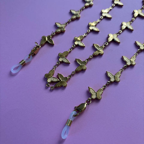 "Butterfly With Me" Mask/Glasses Chain