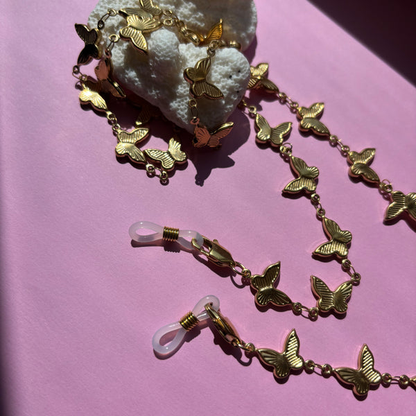 "Butterfly With Me" Mask/Glasses Chain