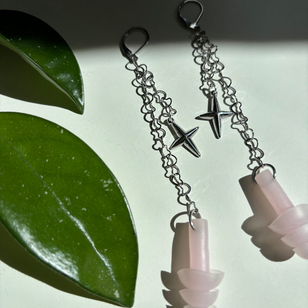 "Falling Star" Earplug Earrings