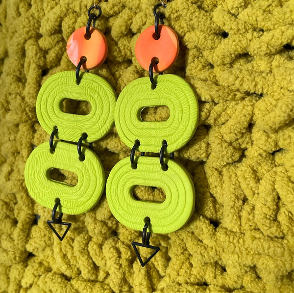 "Eight O'Clock" Earrings