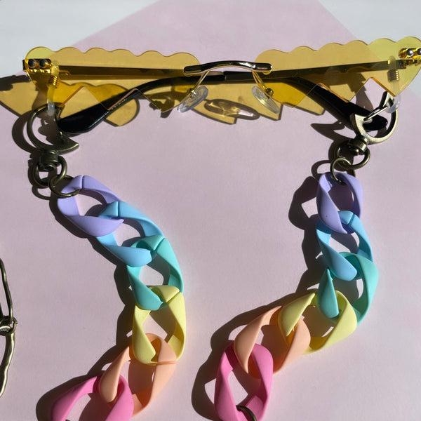 "Love is Love" Mask and Glasses Chain