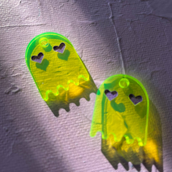 "Ghost" Earrings NEON///