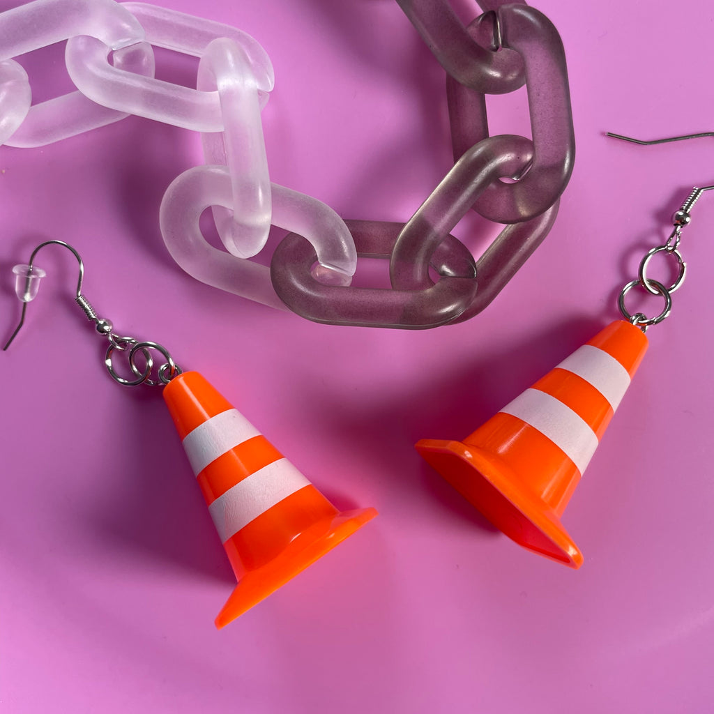 "Safety Third" Earrings