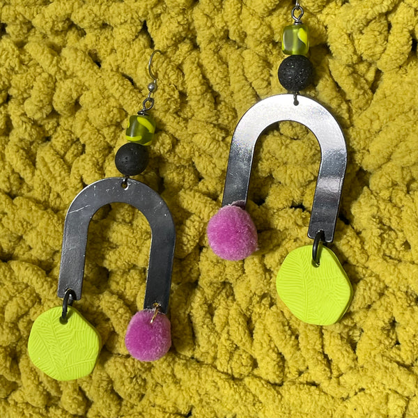 "Hang with Me" arch earrings